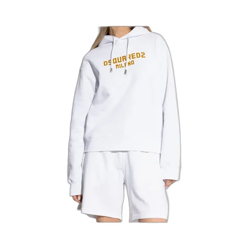 Logo Printed Drawstring Hoodie