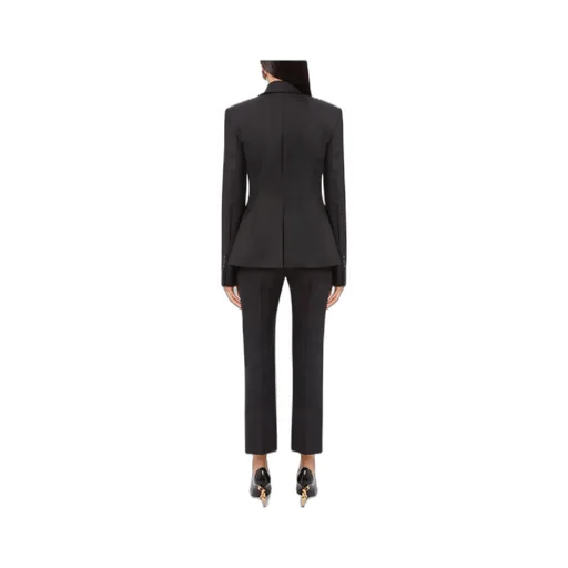 Peplum Hem Wool Blazer