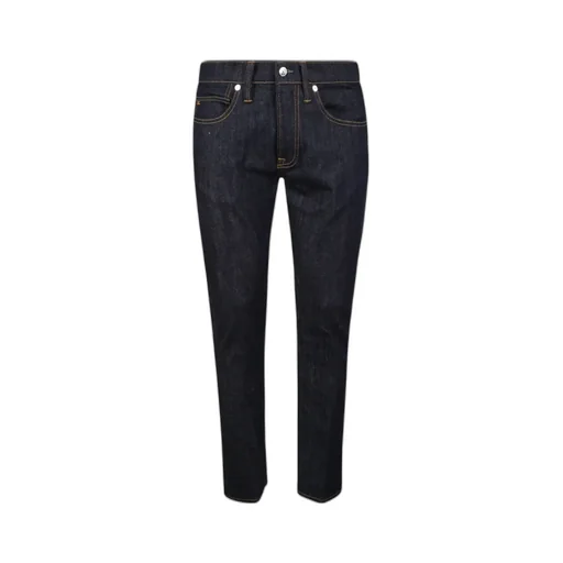 Straight-Leg Slim-Cut Jeans