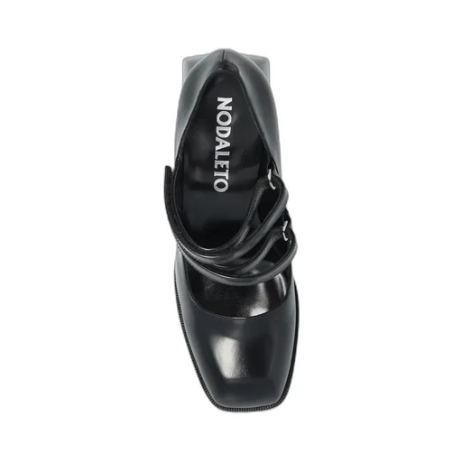 Double Strap Block Heel Pumps