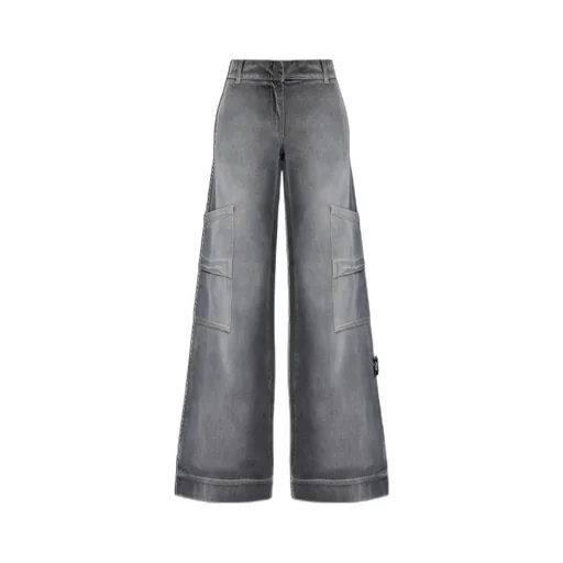 Logo Patch Straight Leg Jeans