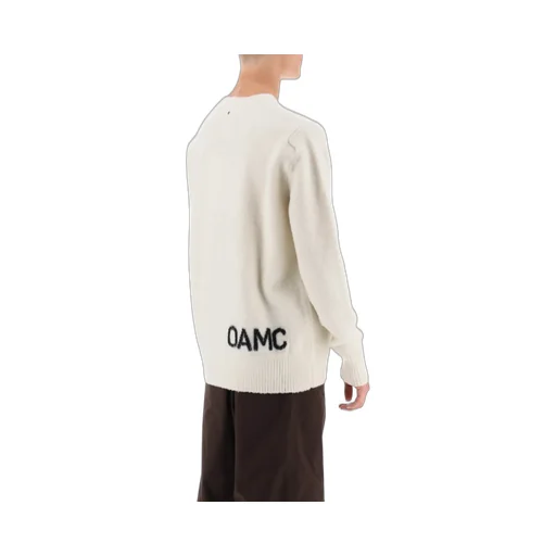 Logo Intarsia-Knit Wool Jumper