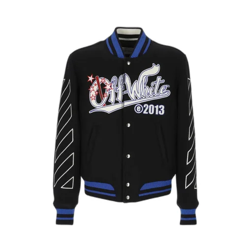Logo Patch Bomber Jacket