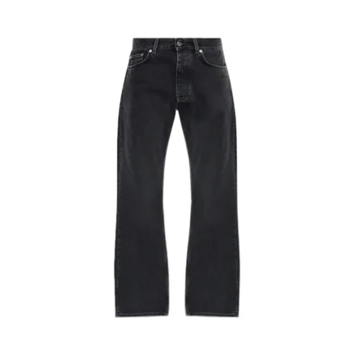 Logo Embroidered Straight Leg Jeans