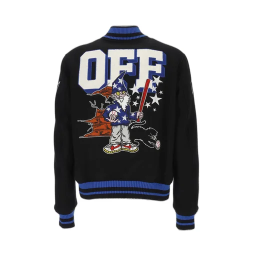 Logo Patch Bomber Jacket