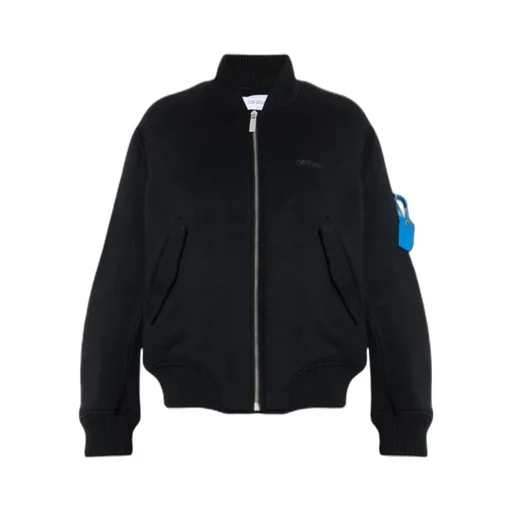 Logo Embroidered Zip-Up Jacket