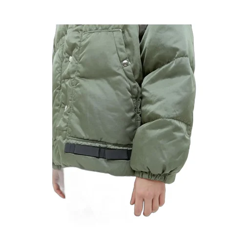 Logo Sticker Snap Tab Casual Jacket