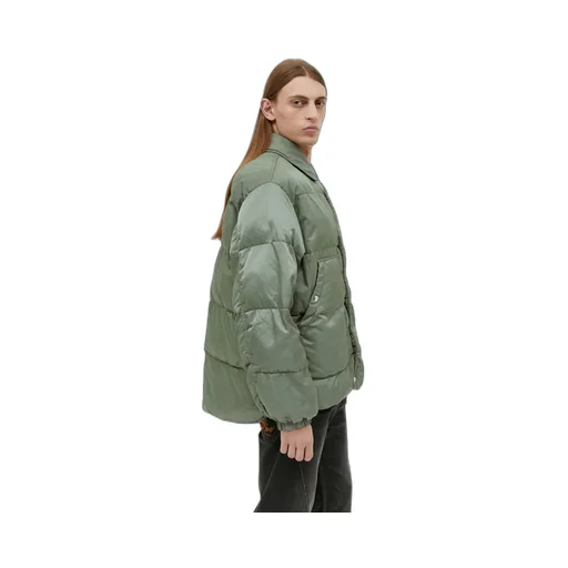Logo Sticker Snap Tab Casual Jacket