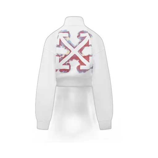 Logo Printed Zip-Up Sweatshirt