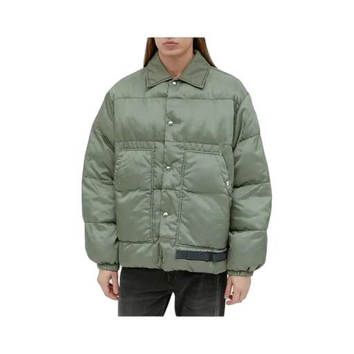 Logo Sticker Snap Tab Casual Jacket