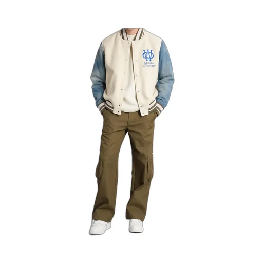 Logo Embroidered Button-Up Jacket
