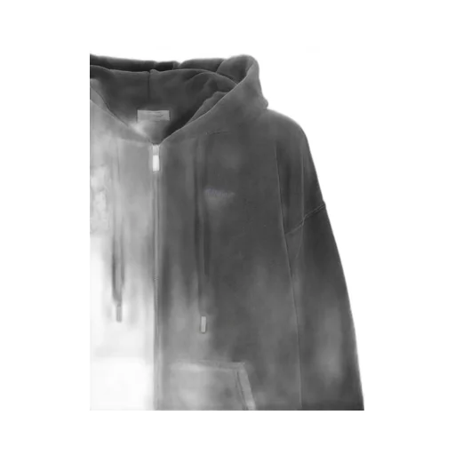 Zip-Up Drawstring Hoodie