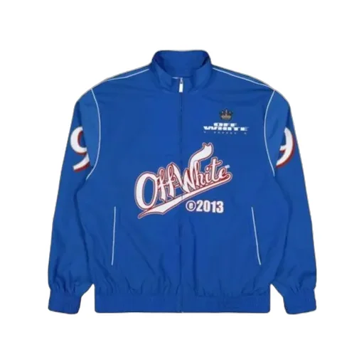 Logo Printed Zip-Up Jacket