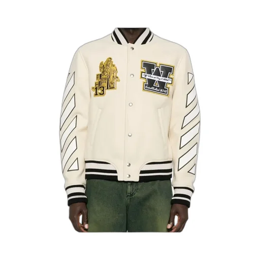 Logo Embroidered Button-Up Jacket