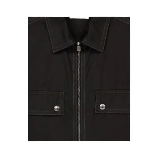 Zip-Up Short-Sleeved Shirt