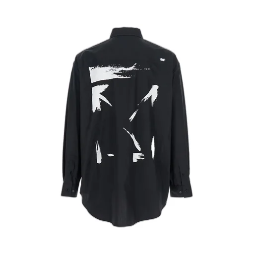 Brush Arrow Printed Oversized Shirt