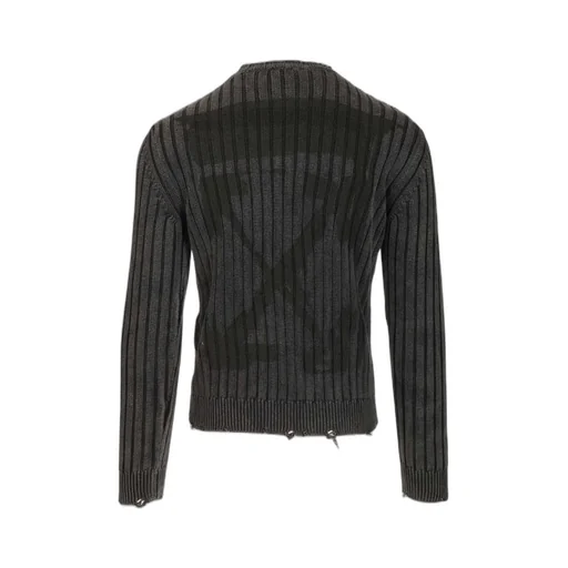 Distressed Arrow Rib Knit Jumper