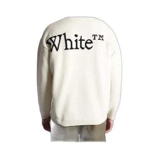 Bookish Logo Intarsia Crewneck Jumper