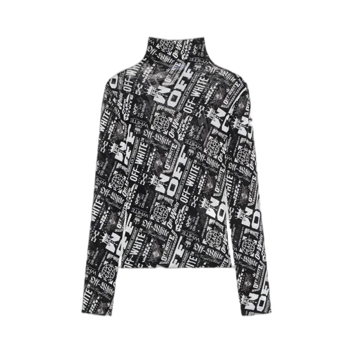 All-Over Printed Long-Sleeved Top