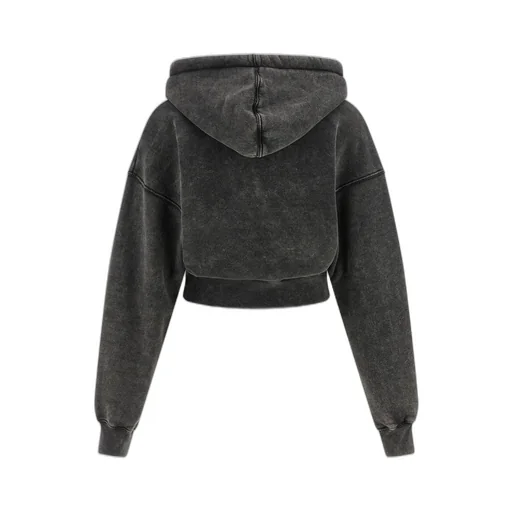 Logo Embroidered Drawstring Hoodie