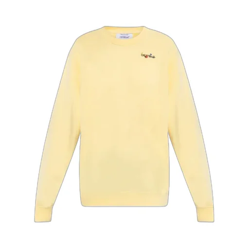 Logo Arrow Glass Flower Crewneck Sweatshirt