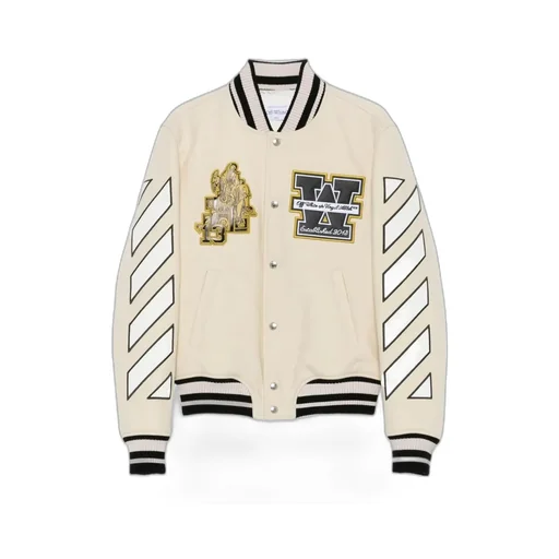 Logo Embroidered Button-Up Jacket