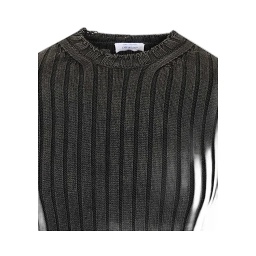 Distressed Arrow Rib Knit Jumper