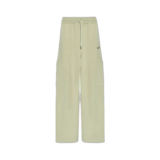 Floral Logo Embroidered Drawstring Sweatpants