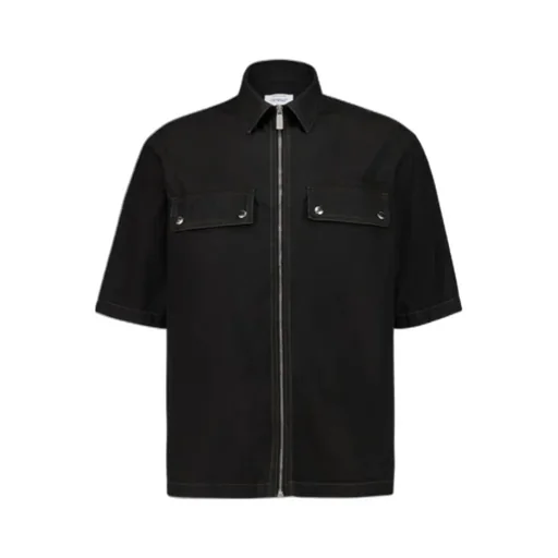 Zip-Up Short-Sleeved Shirt
