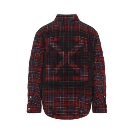 Quilted Plaid Shirt Jacket