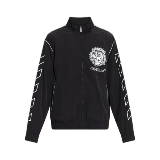 Logo Printed Zipped Jacket