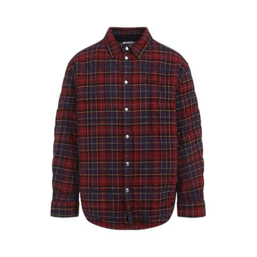Quilted Plaid Shirt Jacket