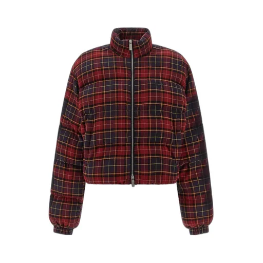 Checked Zip-Up Jacket