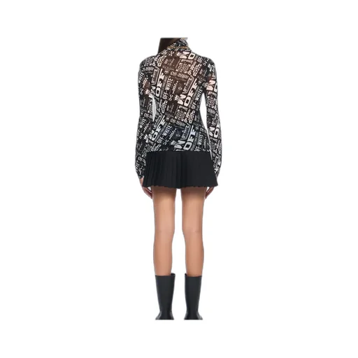 All-Over Printed Long-Sleeved Top