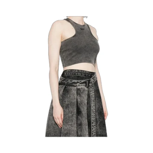 Logo-Embroidered Crop Top