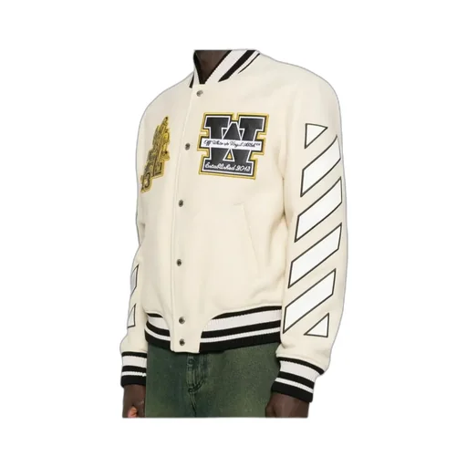 Logo Embroidered Button-Up Jacket