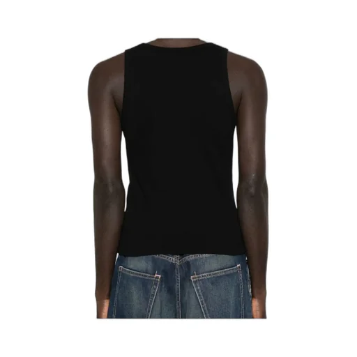 Ribbed Scoop-Neck Tank Top