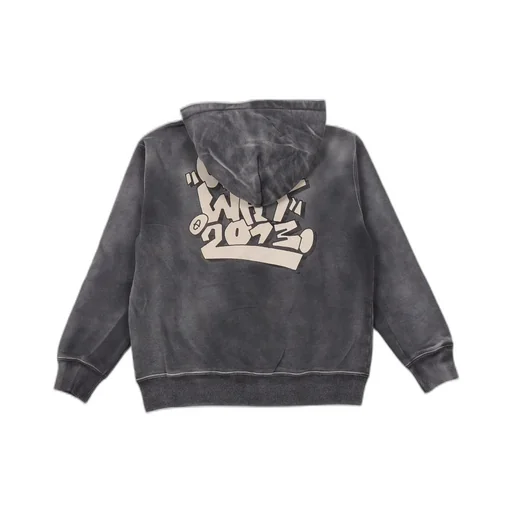 Logo Printed Zip-Up Hoodie