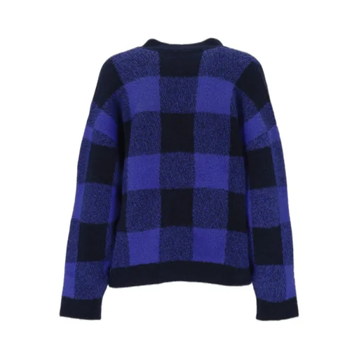 Checked Wool Cardigan