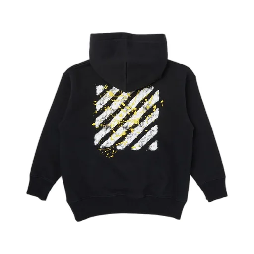Logo Printed Long-Sleeved Hoodie