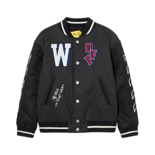 Arrow Motif Button-Up Jacket
