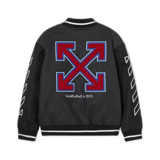 Arrow Motif Button-Up Jacket