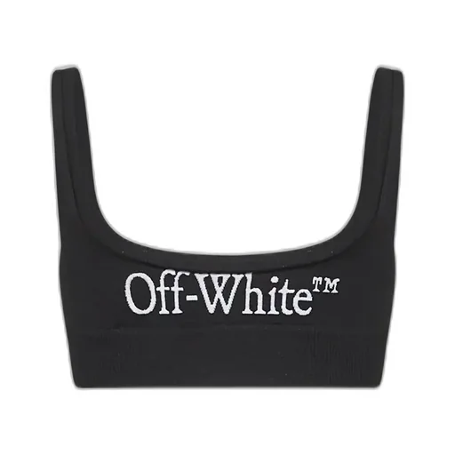 Logo Detailed Sleeveless Ribbed Top