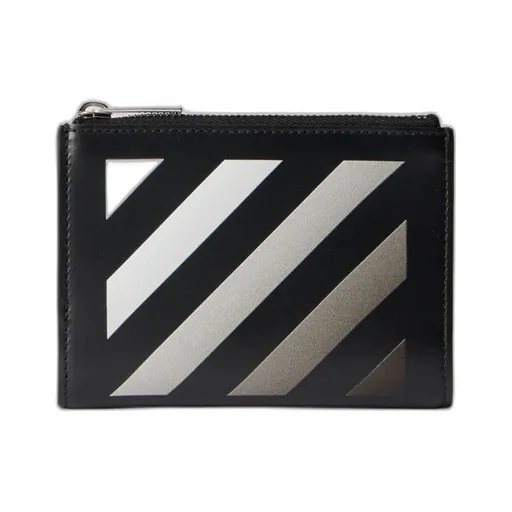 Diagonal Bifold Zipped Wallet