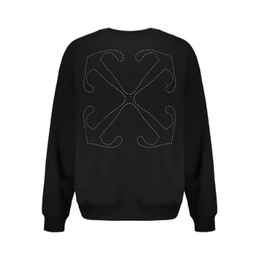 Long-Sleeved Ribbed Sweatshirt