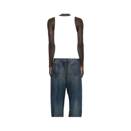 Ribbed Scoop-Neck Tank Top