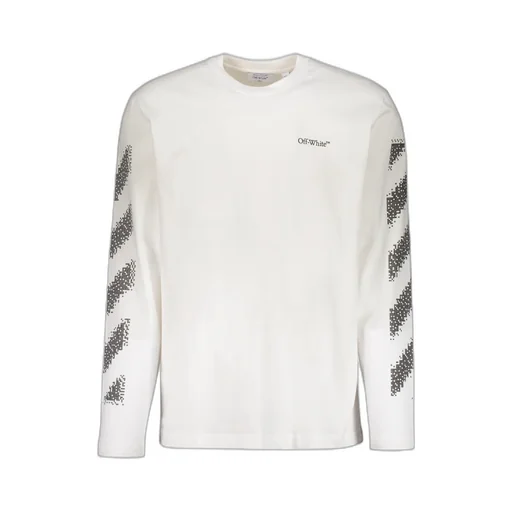 Diagonal-Stripe Long-Sleeves T-Shirt