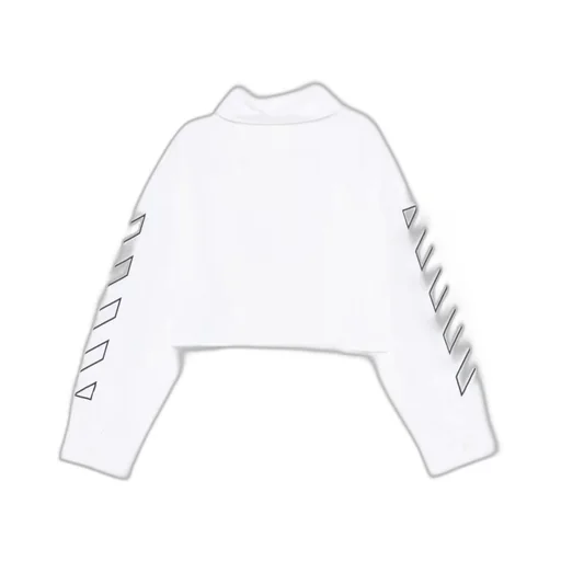 Arrow-Print Cropped Shirt