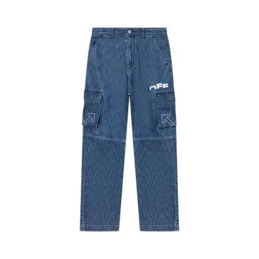Logo Printed Straight-Leg Jeans