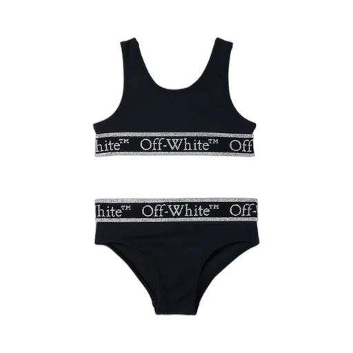 Logo-Band Sleeveless Bikini Set